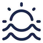 Water Sun SVG Icon